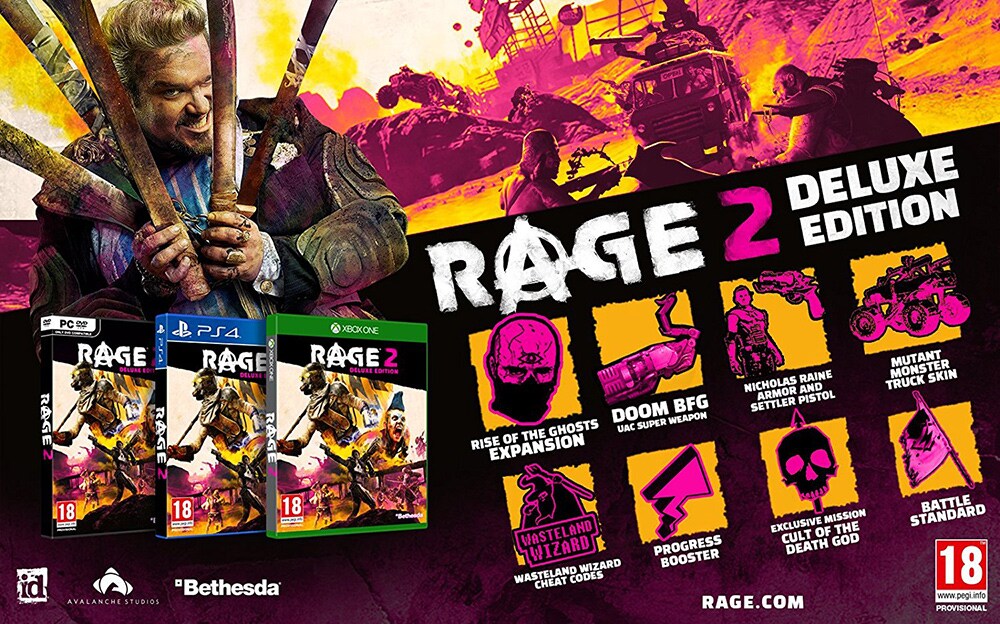 Rage 2 deluxe edition что входит